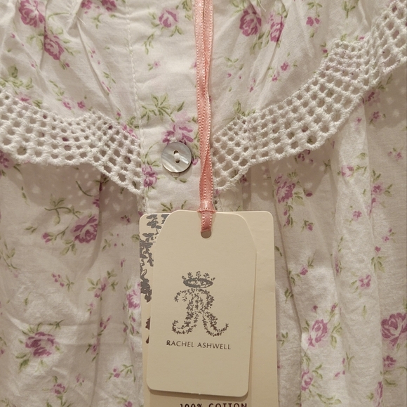 Rachel Ashwell Floral Ruffle Sleeveless Sleepwear Dress - Picture 4 of 9